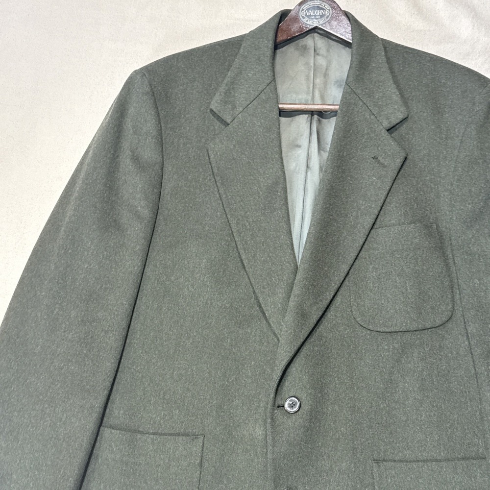 Eddie Bauer Men's Dark Green Wool Blazer - Picture 8 of 16